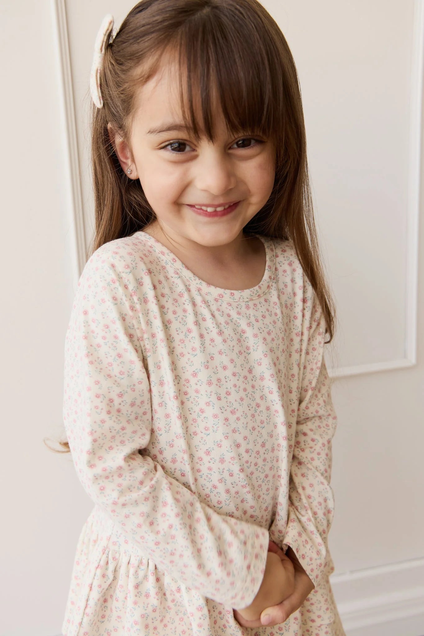 Jamie Kay Organic Cotton Fayette Dress || Posy Garden Pink
