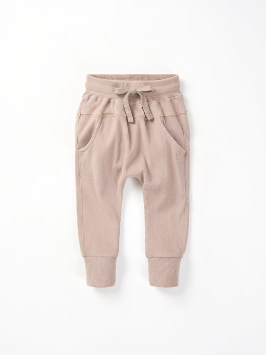 Little Bipsy Ribbed Jogger || Mushroom