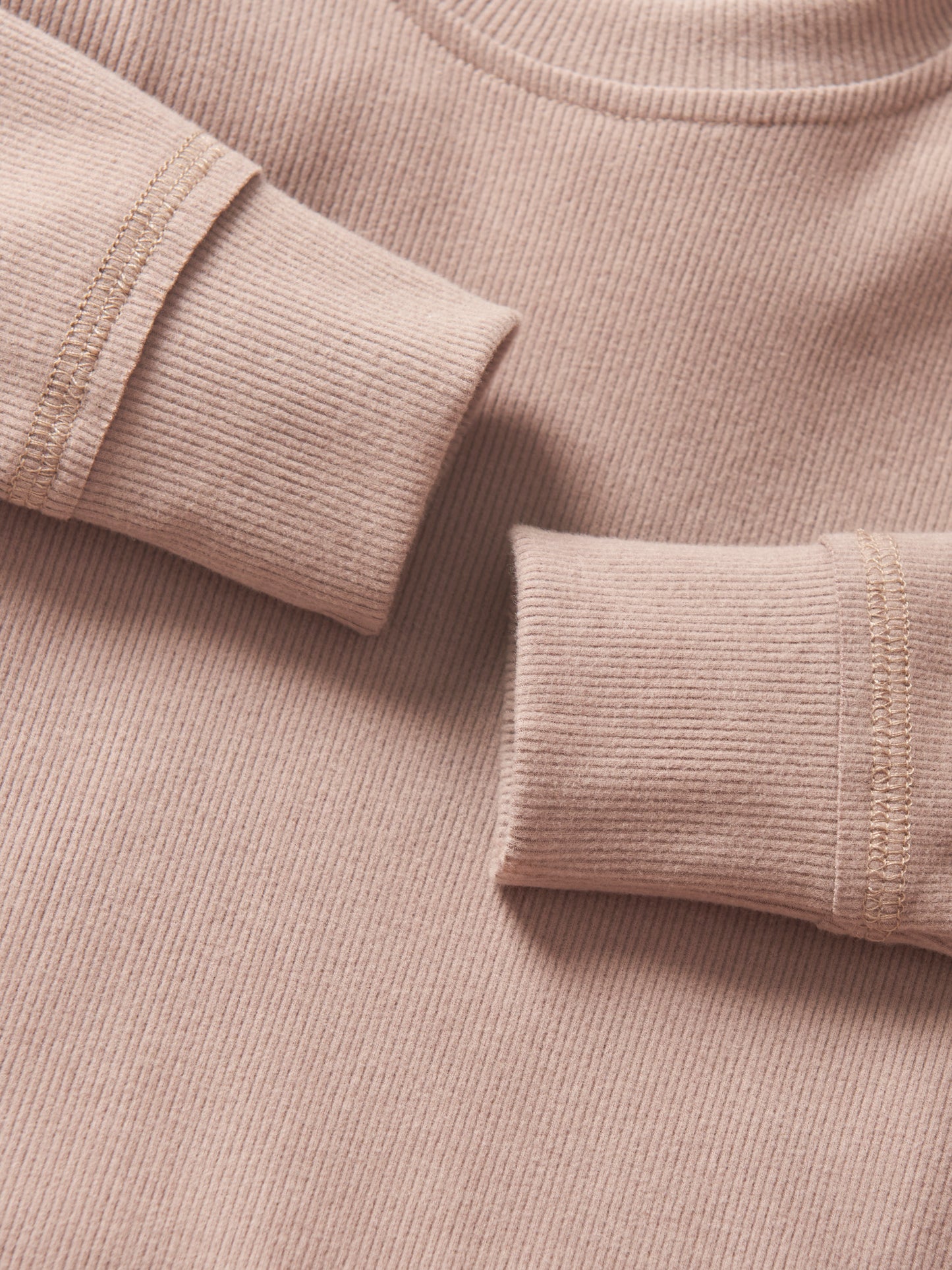 Little Bipsy Ribbed Long Sleeve Tee || Mushroom