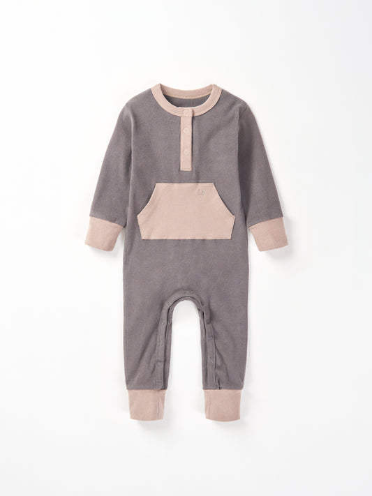 Little Bipsy Colorblock Ribbed Romper