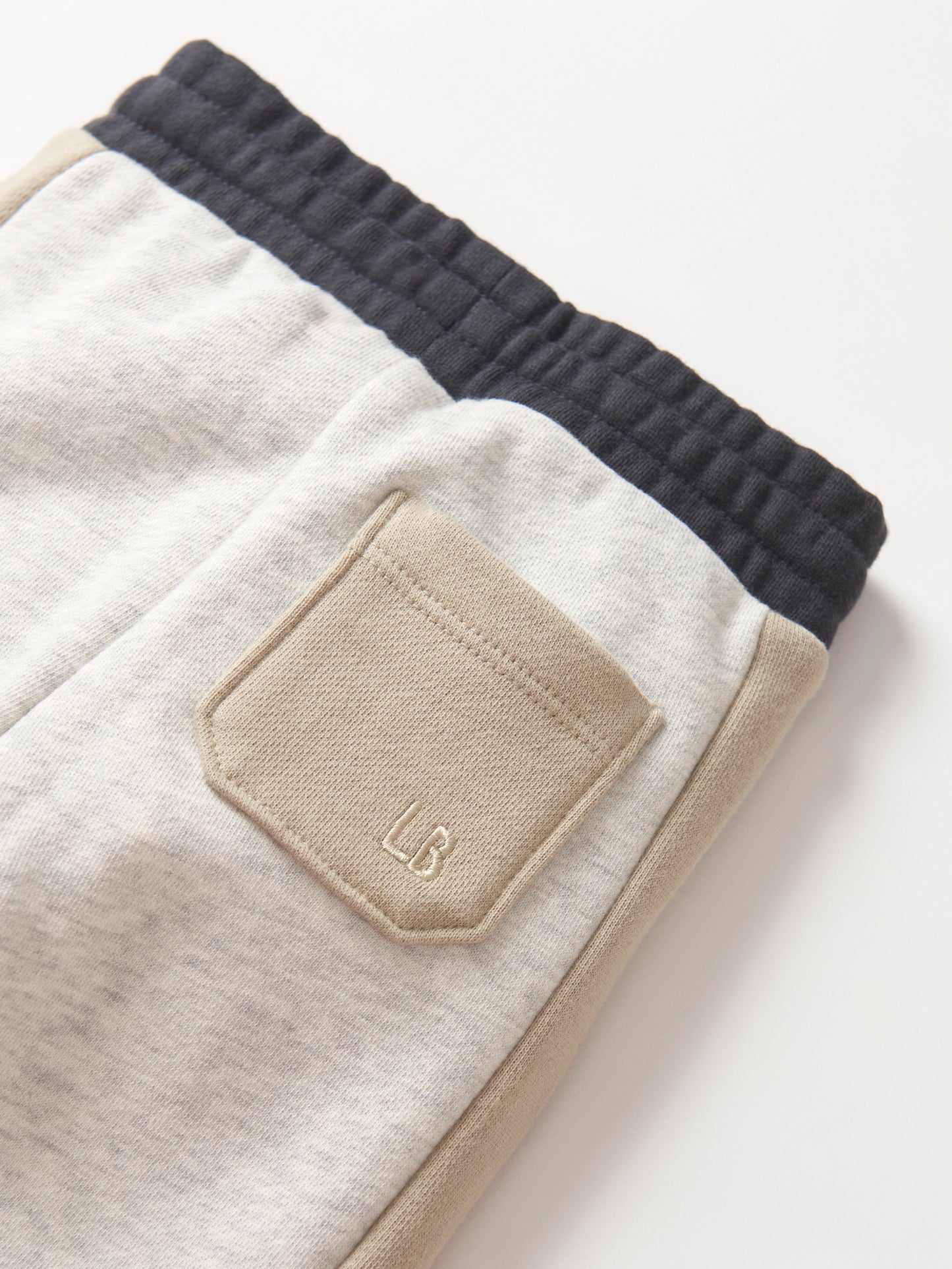 Little Bipsy Side Stripe Jogger || Stone Grey