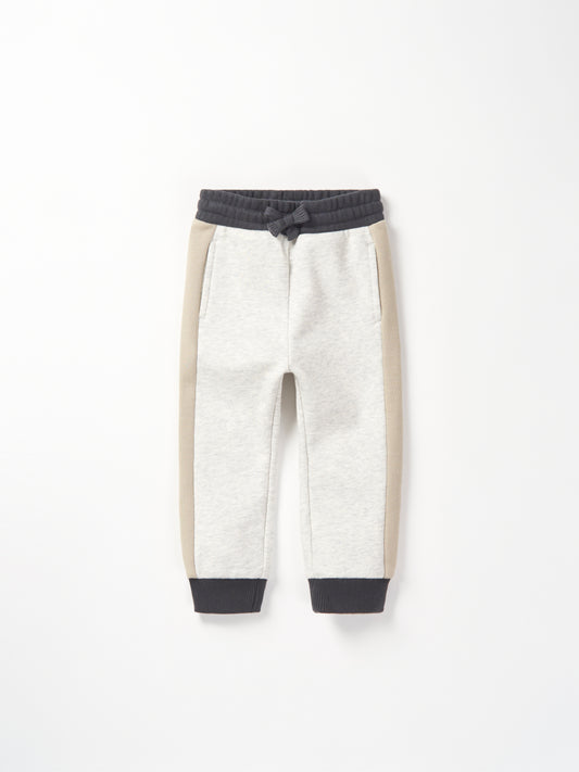 Little Bipsy Side Stripe Jogger || Stone Grey