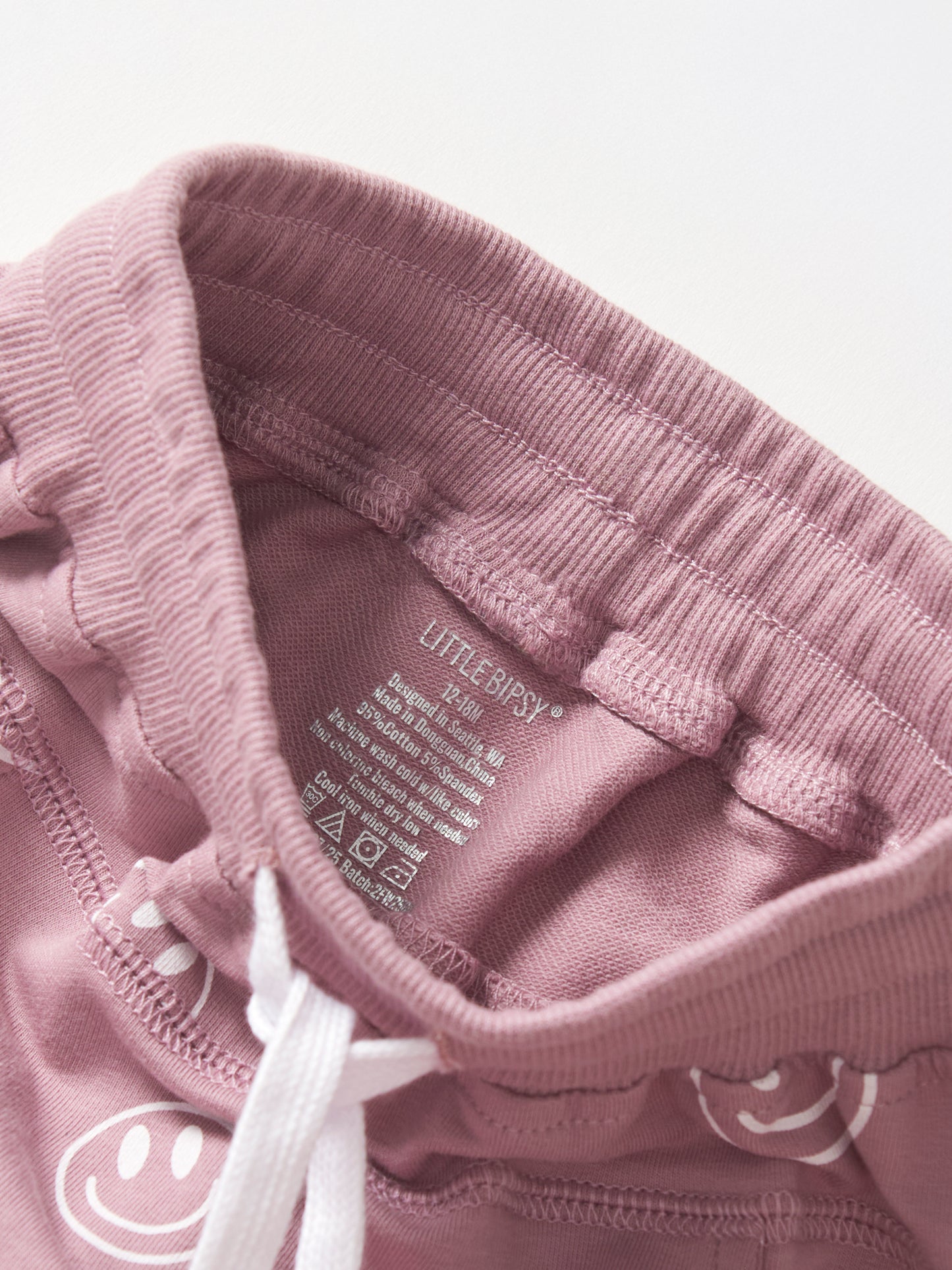 Little Bipsy Smiley Jogger || Dusty Purple