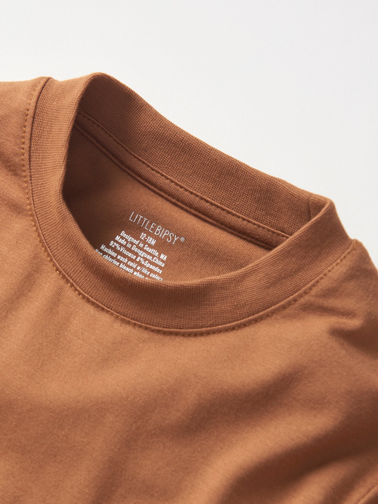 Little Bipsy Oversized Bamboo Tee || Chestnut