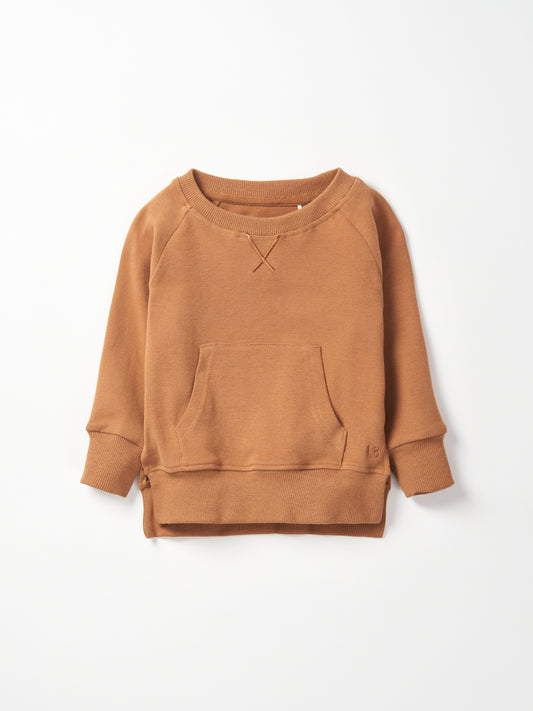 Little Bipsy Pocket Pullover || Chestnut