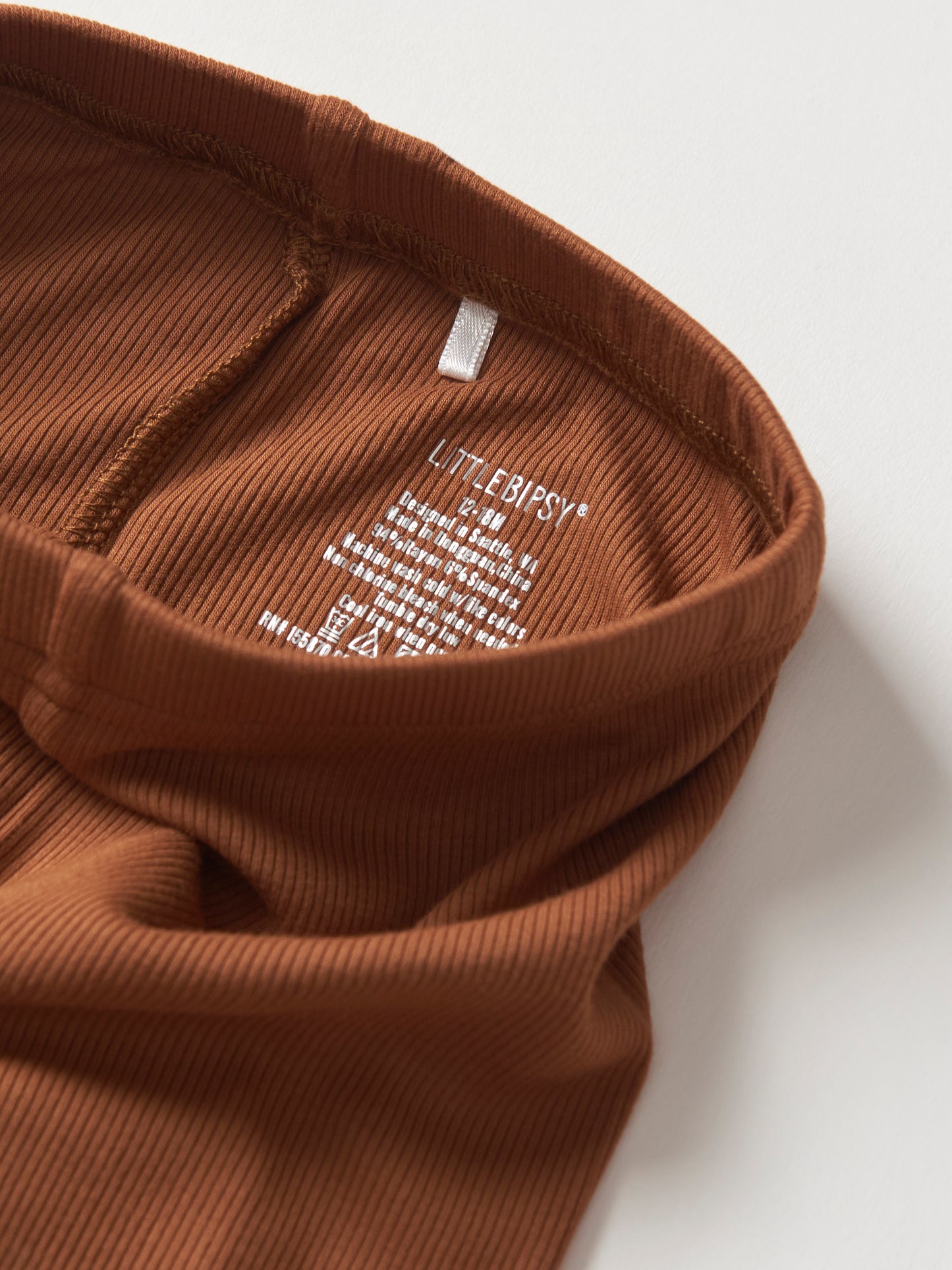 Little Bipsy Ribbed Legging || Chestnut