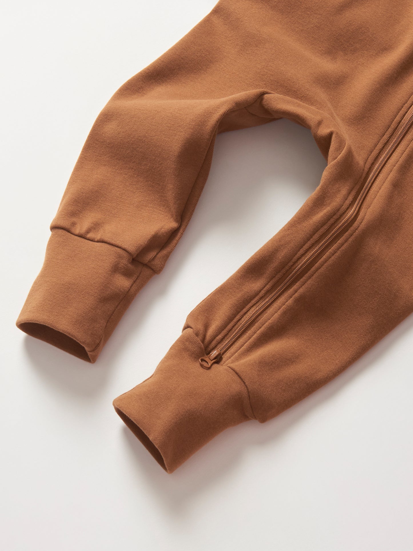 Little Bipsy 2-Way Zip Romper || Chestnut