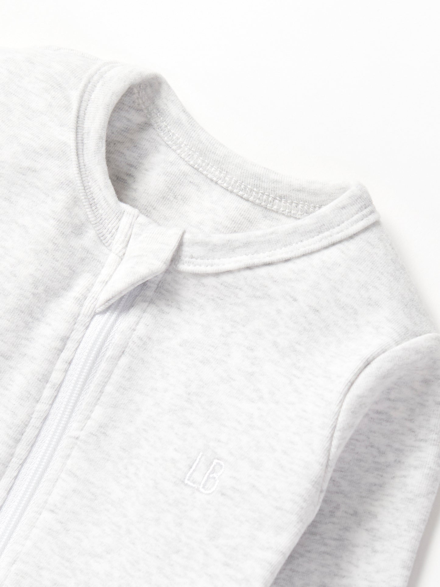 Little Bipsy 2-Way Zip Romper || Heather Grey