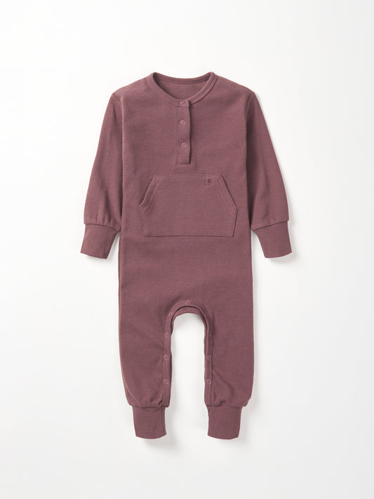 Little Bipsy Waffle Romper || Huckleberry