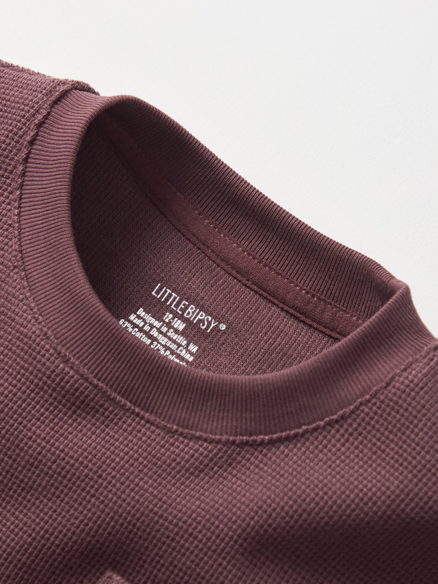 Little Bipsy Waffle Long Sleeve || Huckleberry