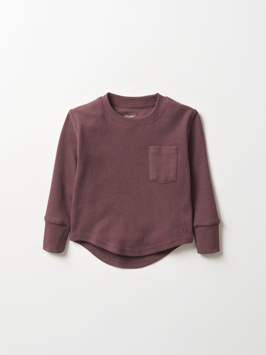 Little Bipsy Waffle Long Sleeve || Huckleberry