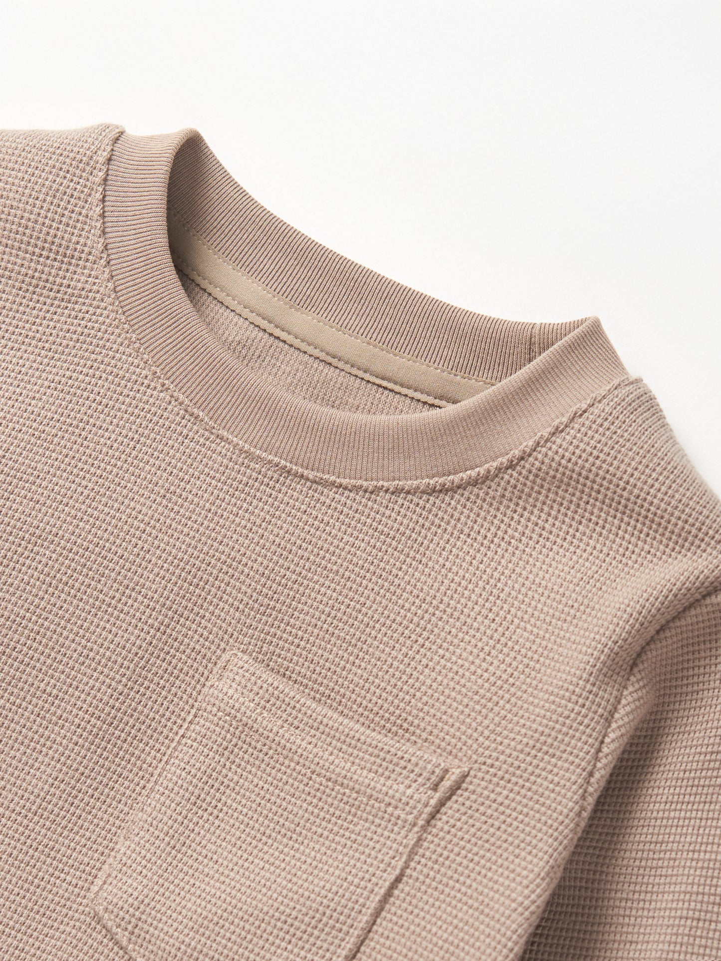Little Bipsy Waffle Long Sleeve || Mushroom
