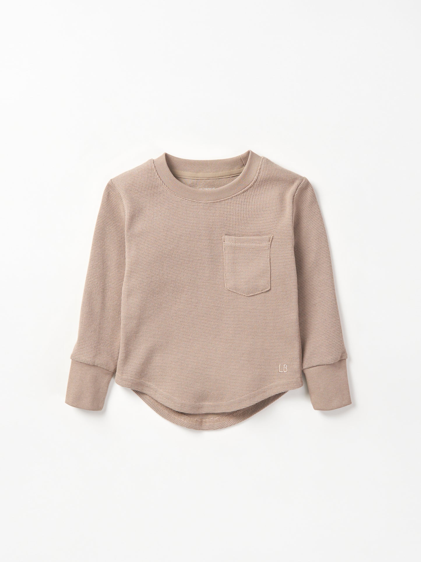 Little Bipsy Waffle Long Sleeve || Mushroom