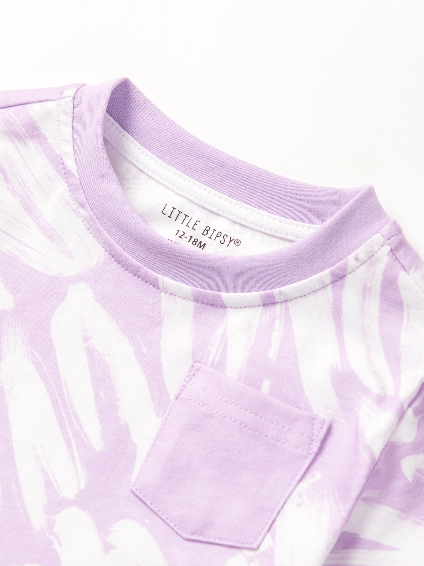 Little Bipsy Brush Stroke Tee || Lavender