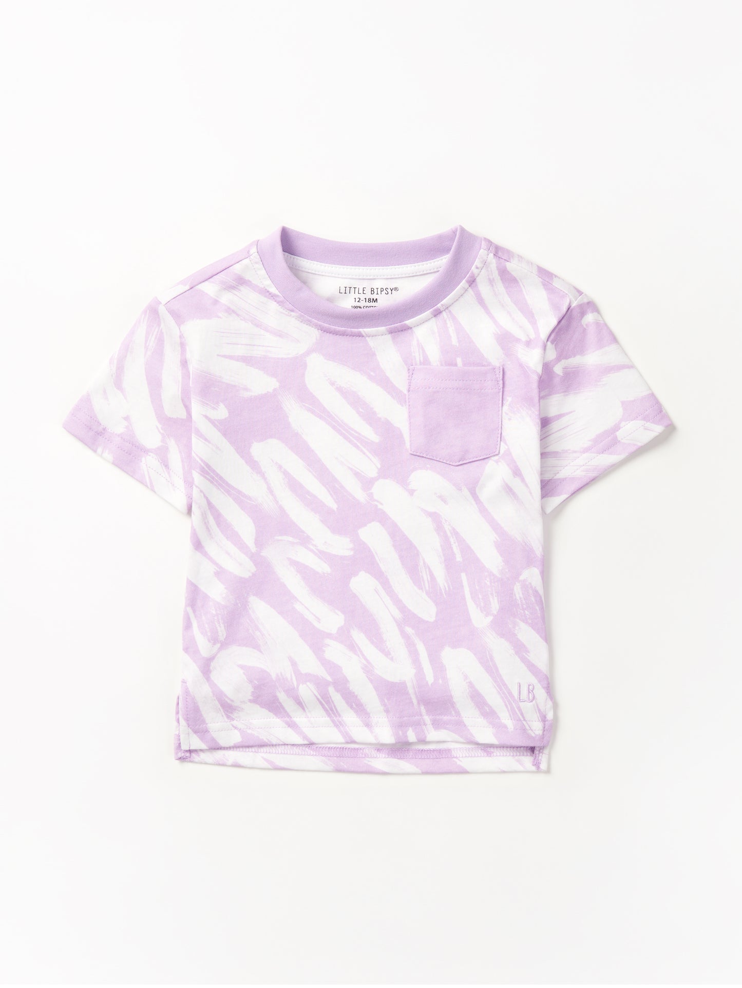 Little Bipsy Brush Stroke Tee || Lavender