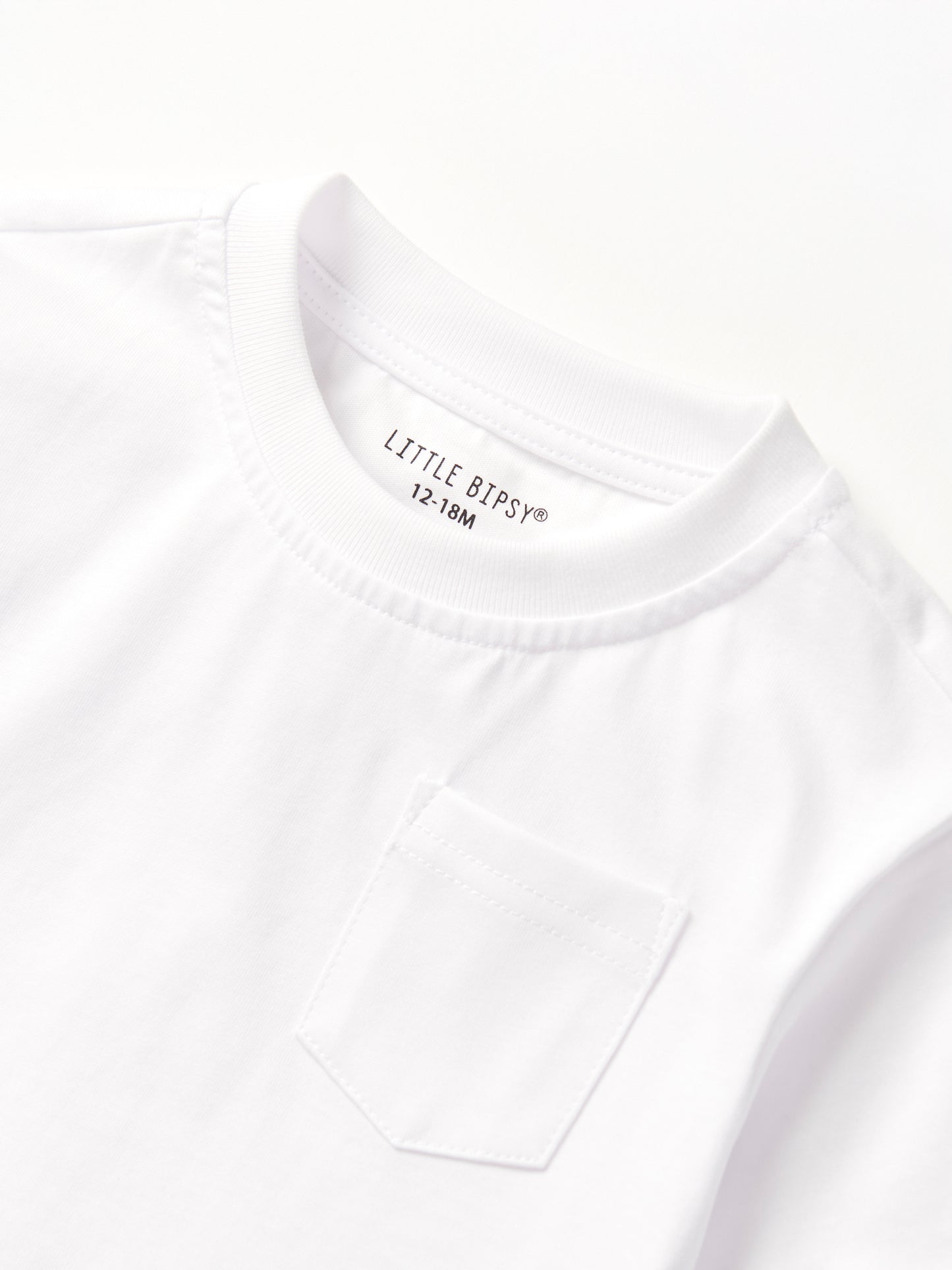 Little Bipsy Cotton Tee || White