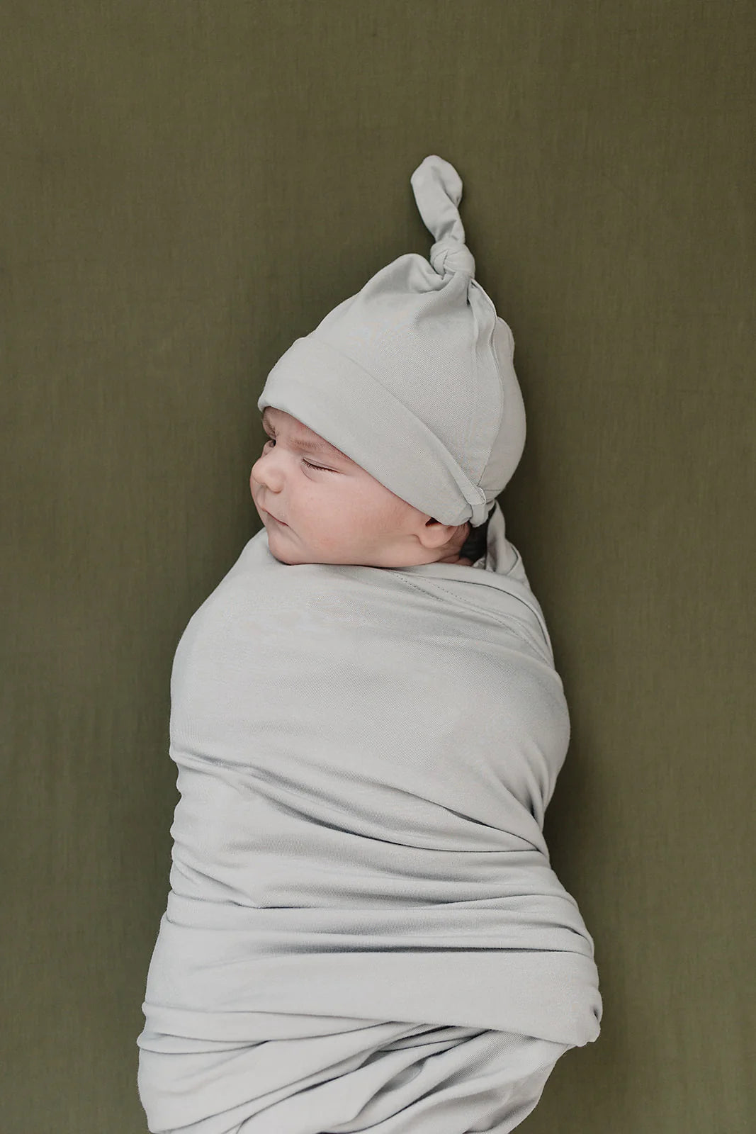 Mebie Baby Bamboo Stretch Swaddle || Stone