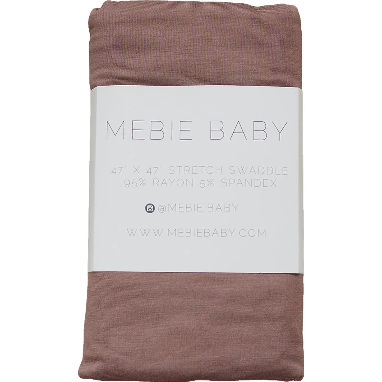 Mebie Baby Bamboo Stretch Swaddle || Plum