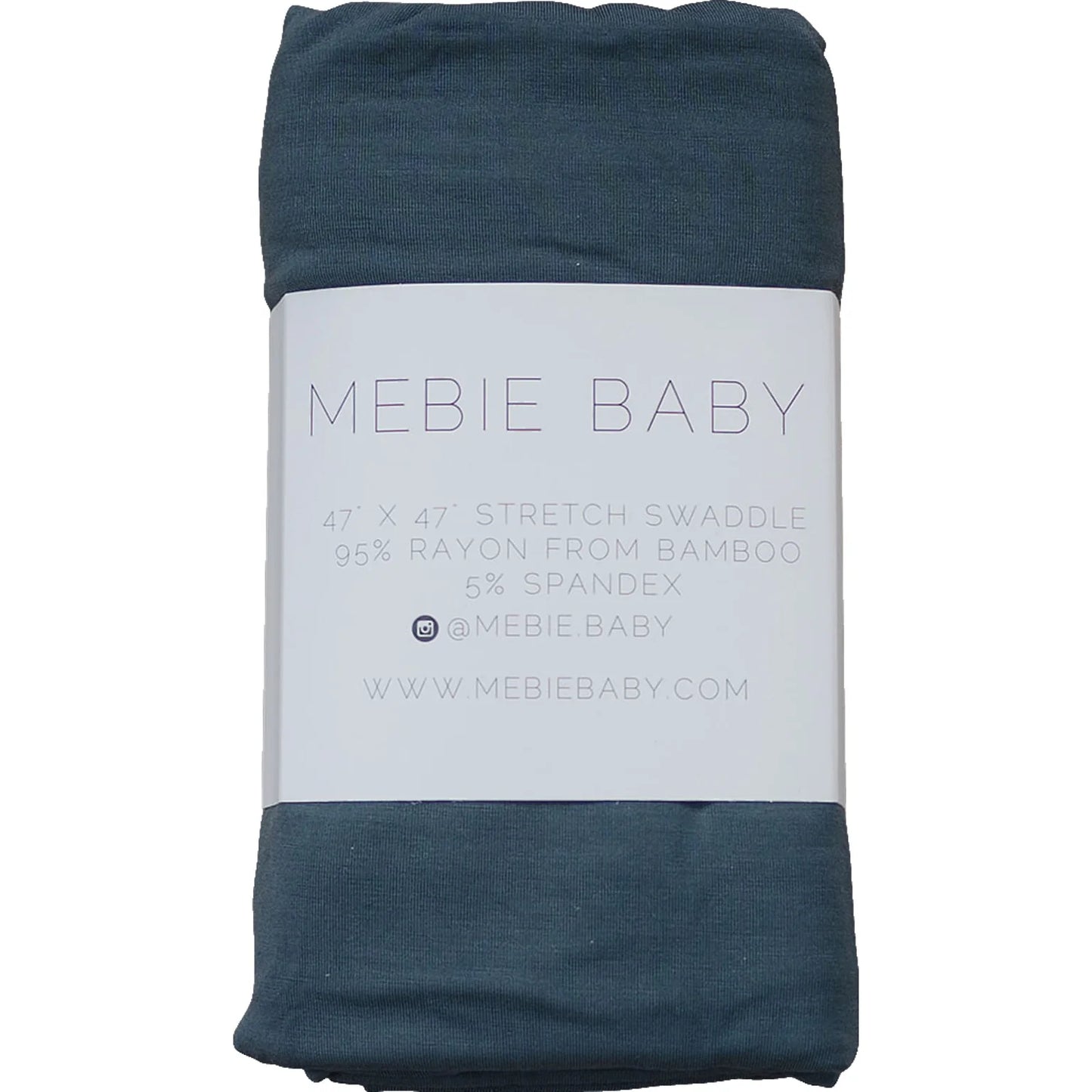 Mebie Baby Bamboo Stretch Swaddle || Charcoal
