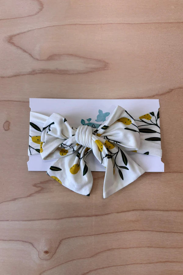 Bambi & Birdie Bow Headband || Olive