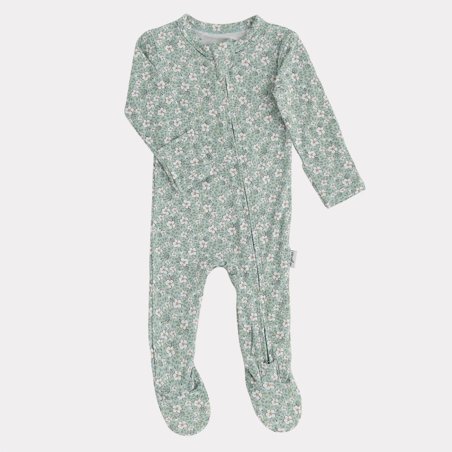 Pip + Phee Bamboo Footie || Winter Floral