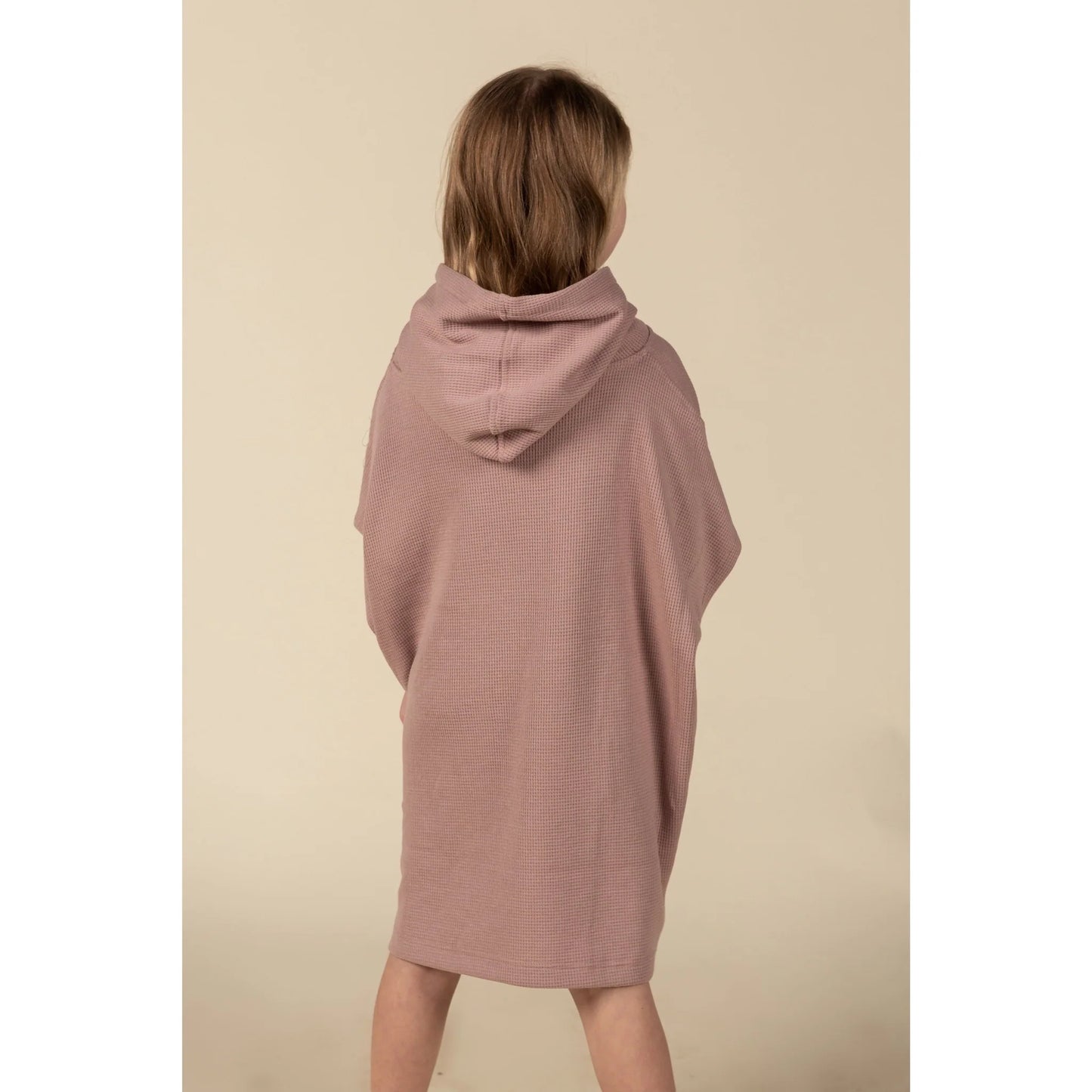 Current Tyed Waffle Beach Poncho || Dusty Rose