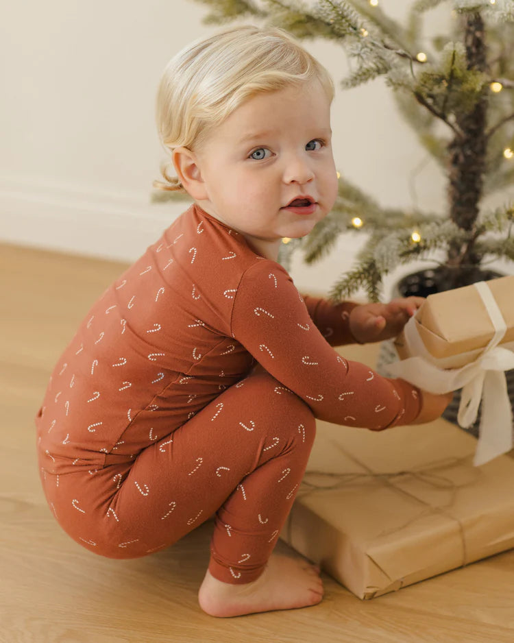 Quincy Mae Bamboo Pajama Set || Candy Cane
