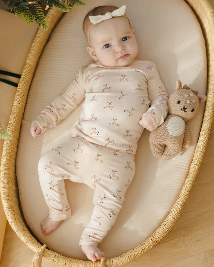 Quincy Mae Bamboo Pajama Set || Reindeer