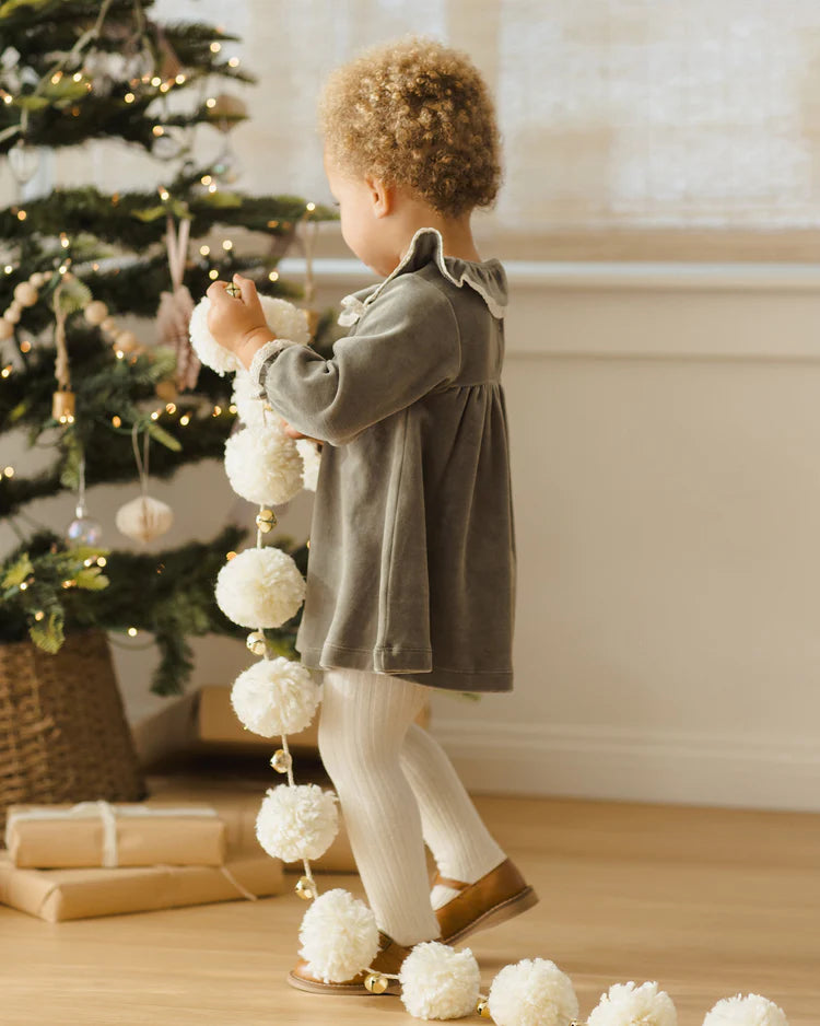 Quincy Mae Velour Dress || Forest