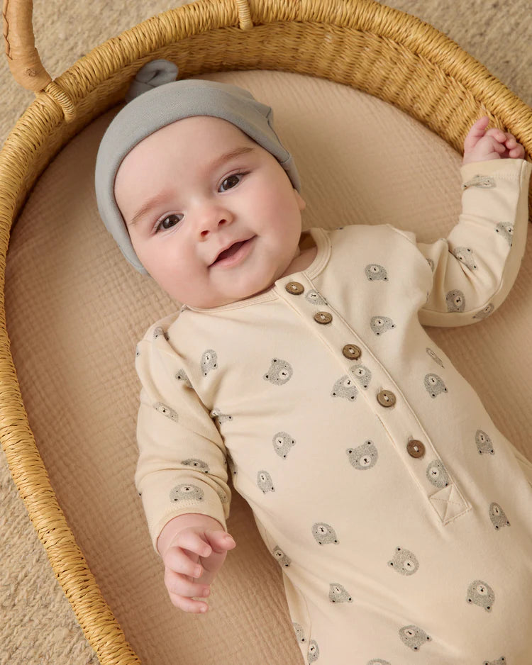 Quincy Mae Knotted Baby Hat || Steel Blue