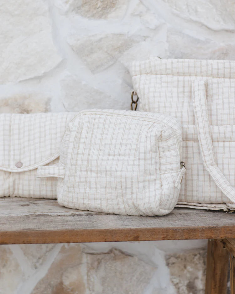 Quincy Mae Toiletry Bag || Oat Check