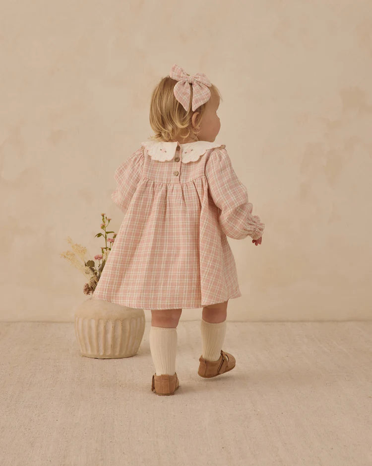 Quincy Mae Callie Dress || Pink Plaid