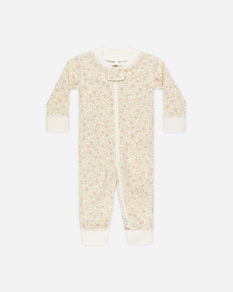 Quincy Mae Zip Longsleeeve Sleeper || Primrose