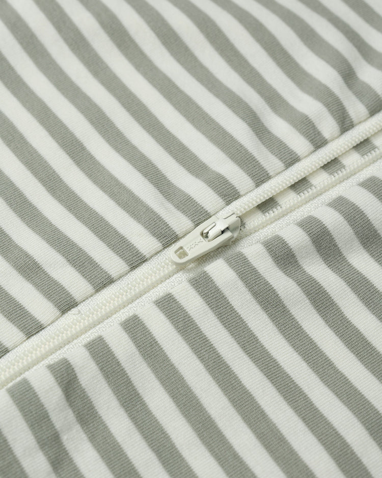 Quincy Mae Zip Long Sleeve Sleeper || Fern Stripe