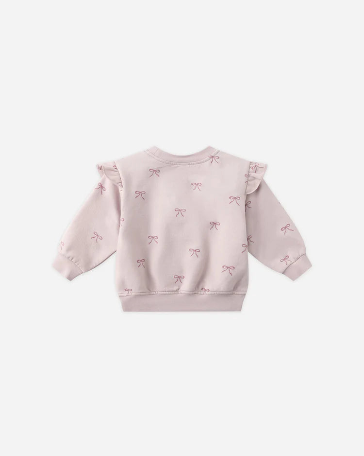 Quincy Mae Relaxed Fleece Sweatshirt || Bows