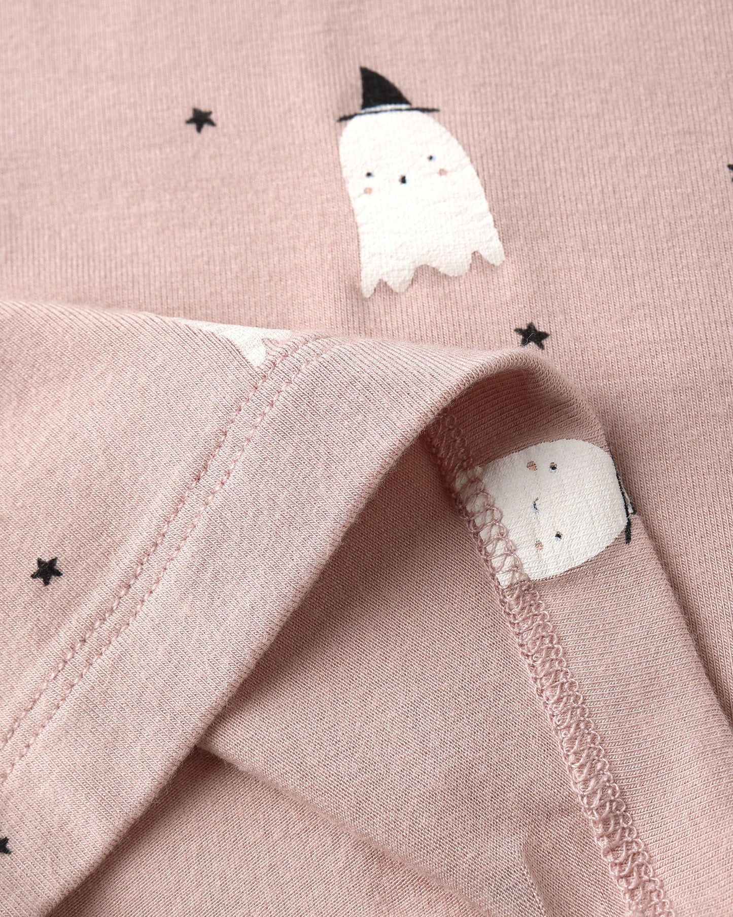 PRE-ORDER Quincy Mae Bamboo Pajama Set || Pink Ghosts