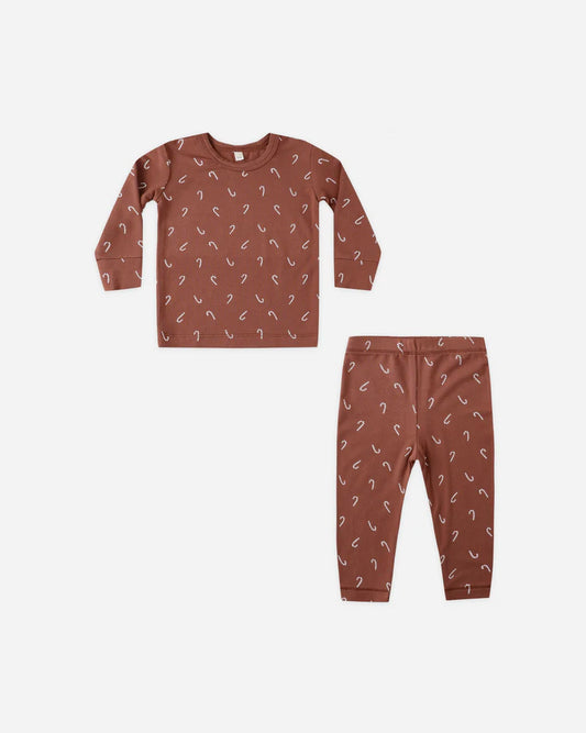 Quincy Mae Bamboo Pajama Set || Candy Cane