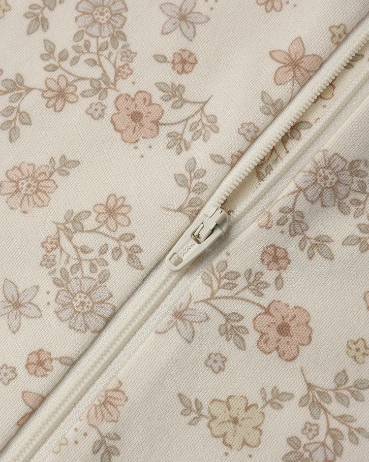 Quincy Mae Sleeper Footie || Floral Vine