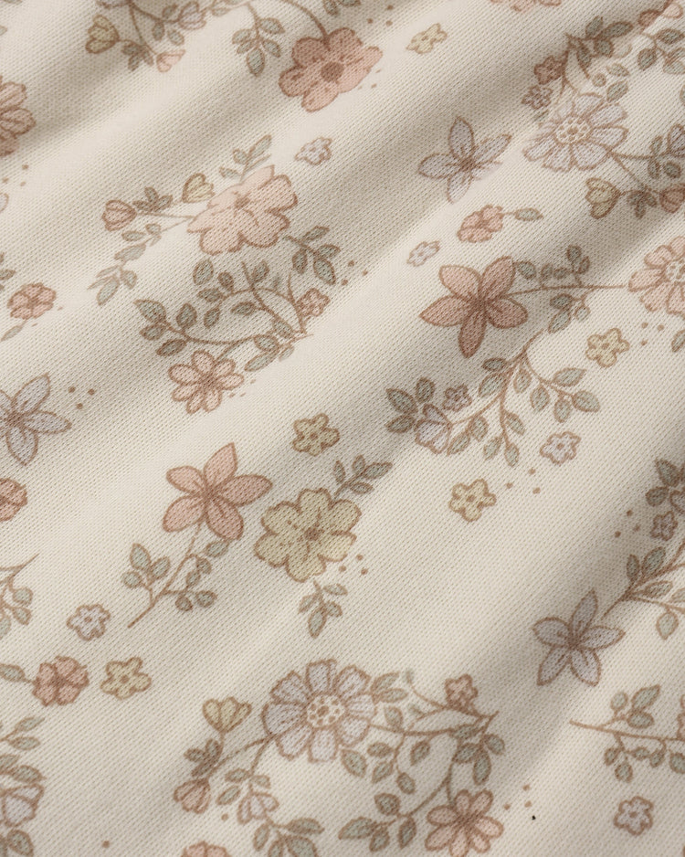 Quincy Mae Tiered Jersey Dress || Floral Vine