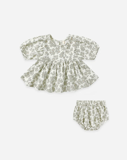 Quincy Mae Francy Set || Green Floral