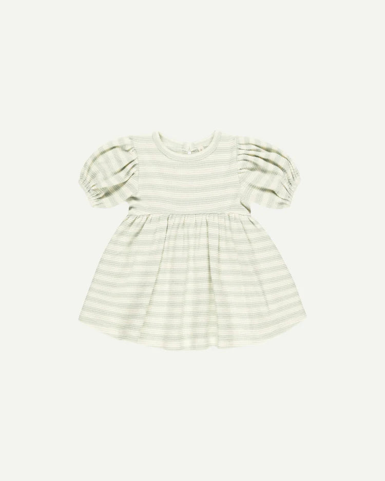 Quincy Mae Darla Dress || Mint Stripe