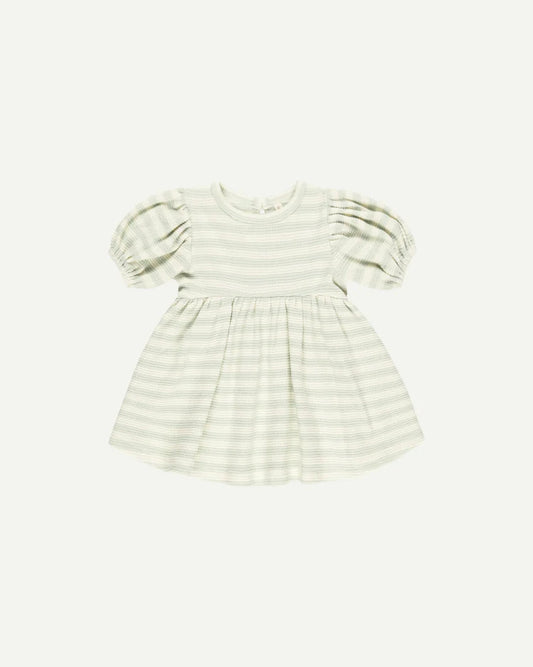 Quincy Mae Darla Dress || Mint Stripe