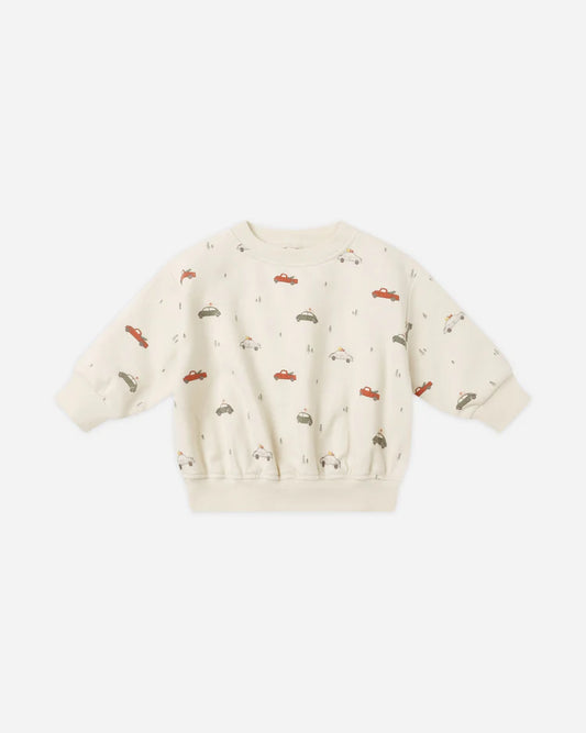Quincy Mae Relaxed Fleece Sweatshirt || Cars