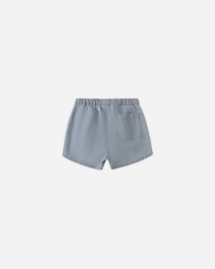 Quincy Mae Utility Short || Lightweight Denim