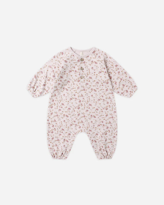 Quincy Mae Henley Bubble Romper || Garden