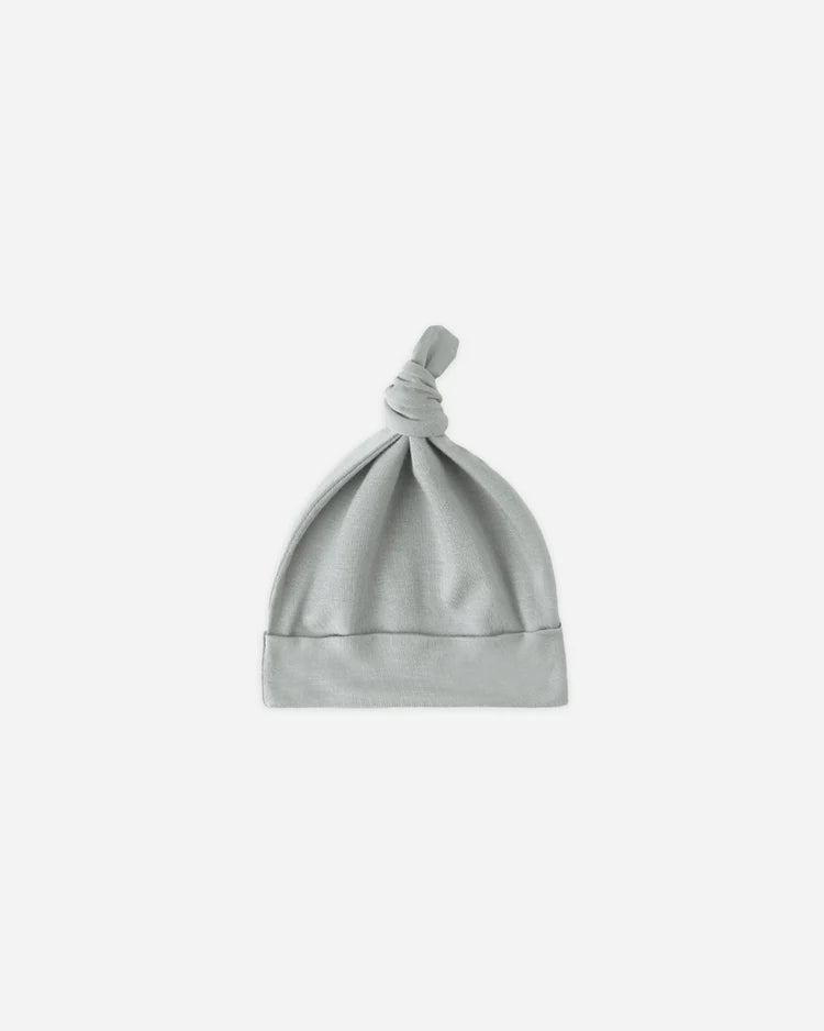 Quincy Mae Knotted Baby Hat || Steel Blue