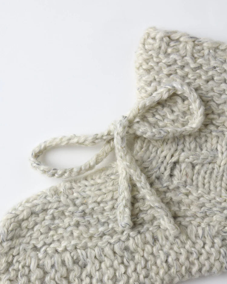 Quincy Mae Knit Booties || Heathered Blue