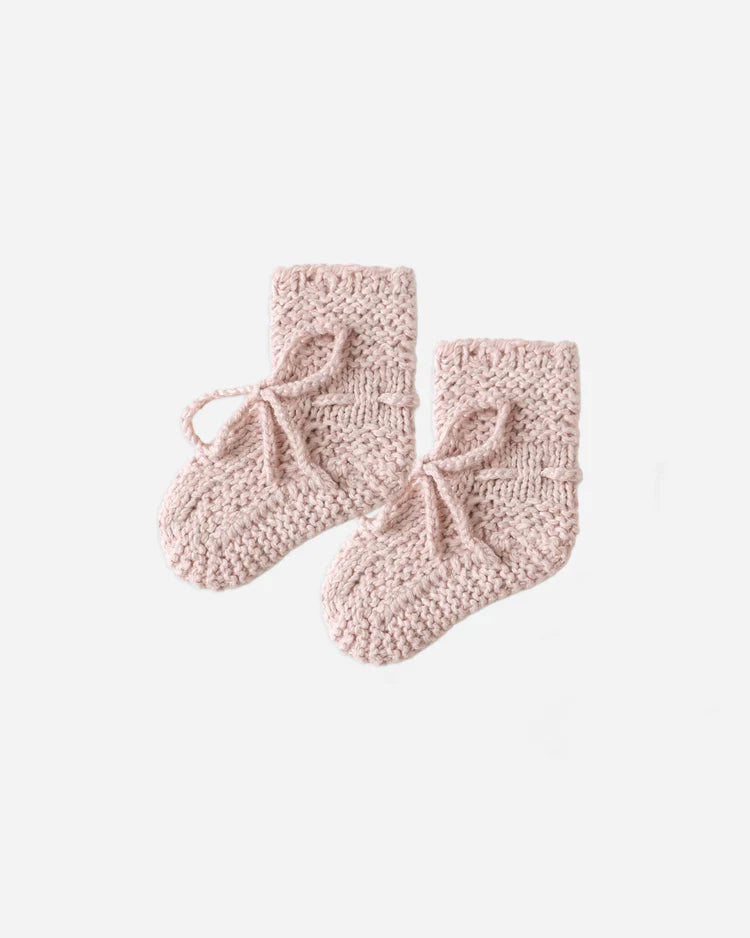 Quincy Mae Knit Booties || Rose Speckle
