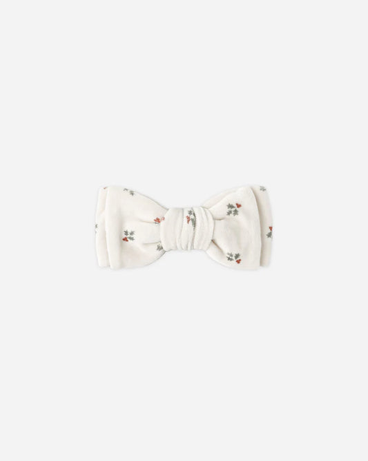 Quincy Mae Velour Headband || Holly Berry
