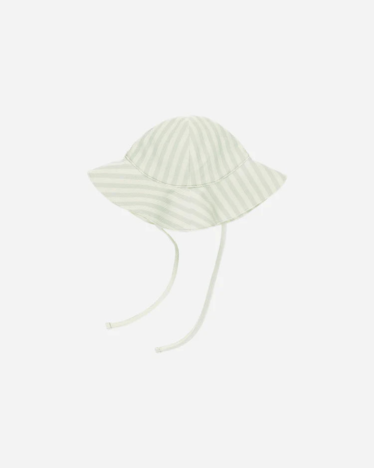 Quincy Mae Sun Hat || Mint Stripe